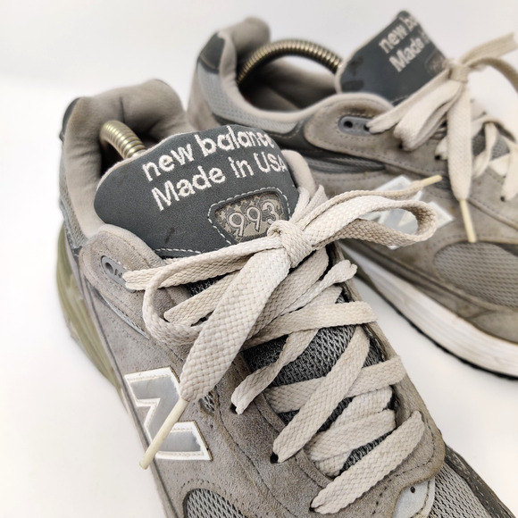 New Balance 993 Beater Work Shoes Sneakers Mens 9.5 D Gray Made in USA *Read main image 16